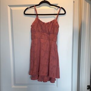 Speechless Pink Adjustable Spaghetti Strap Mini Dress Double Lined